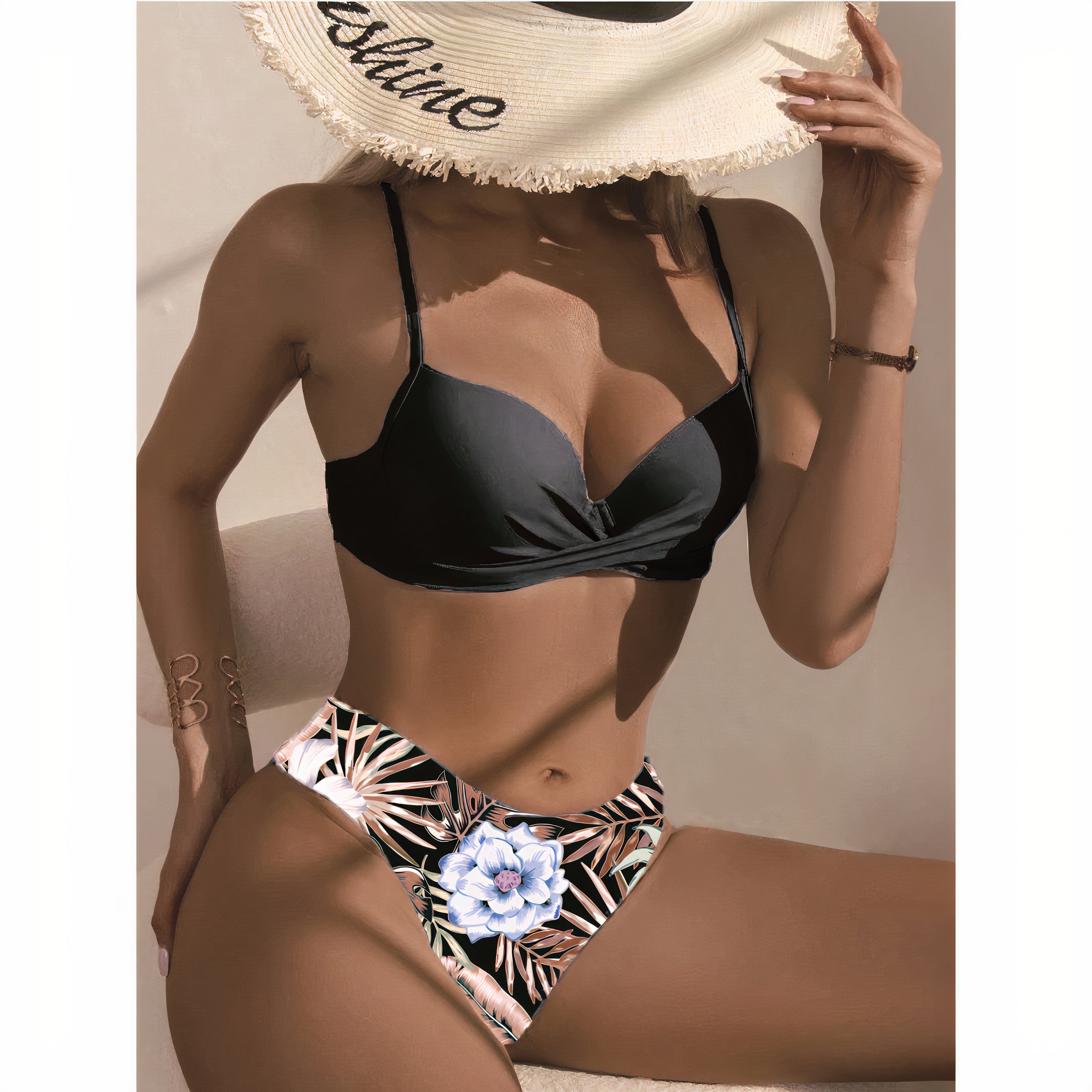 Burq | - 3-delige bikiniset met bloemenprint