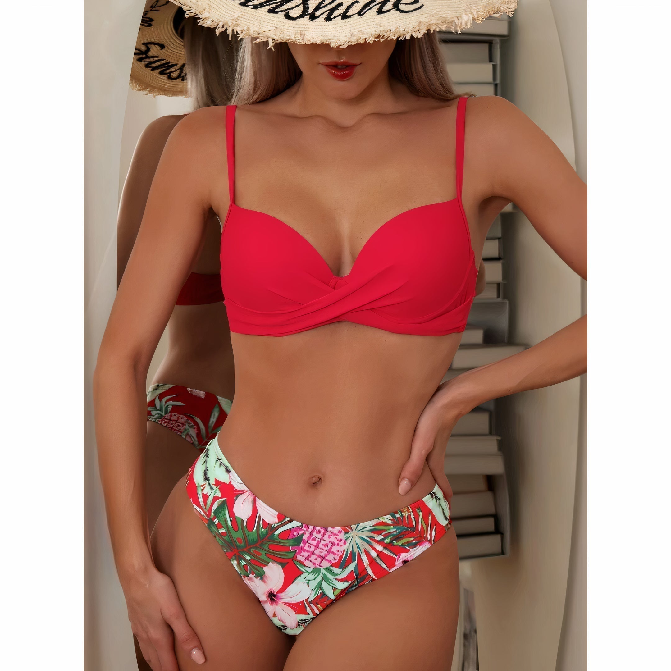 Burq | - 3-delige bikiniset met bloemenprint