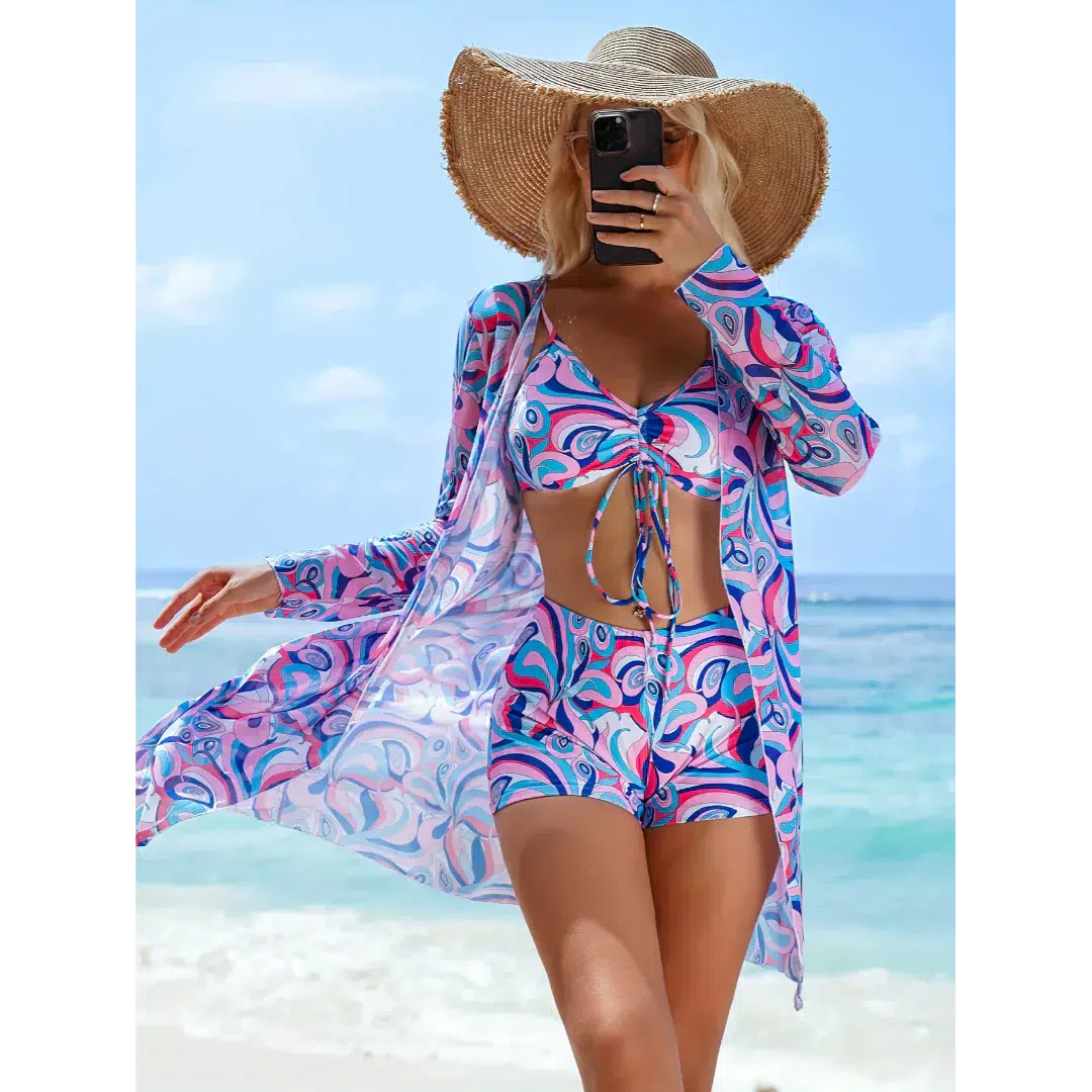Burq | Bikiniset met geometrisch patroon