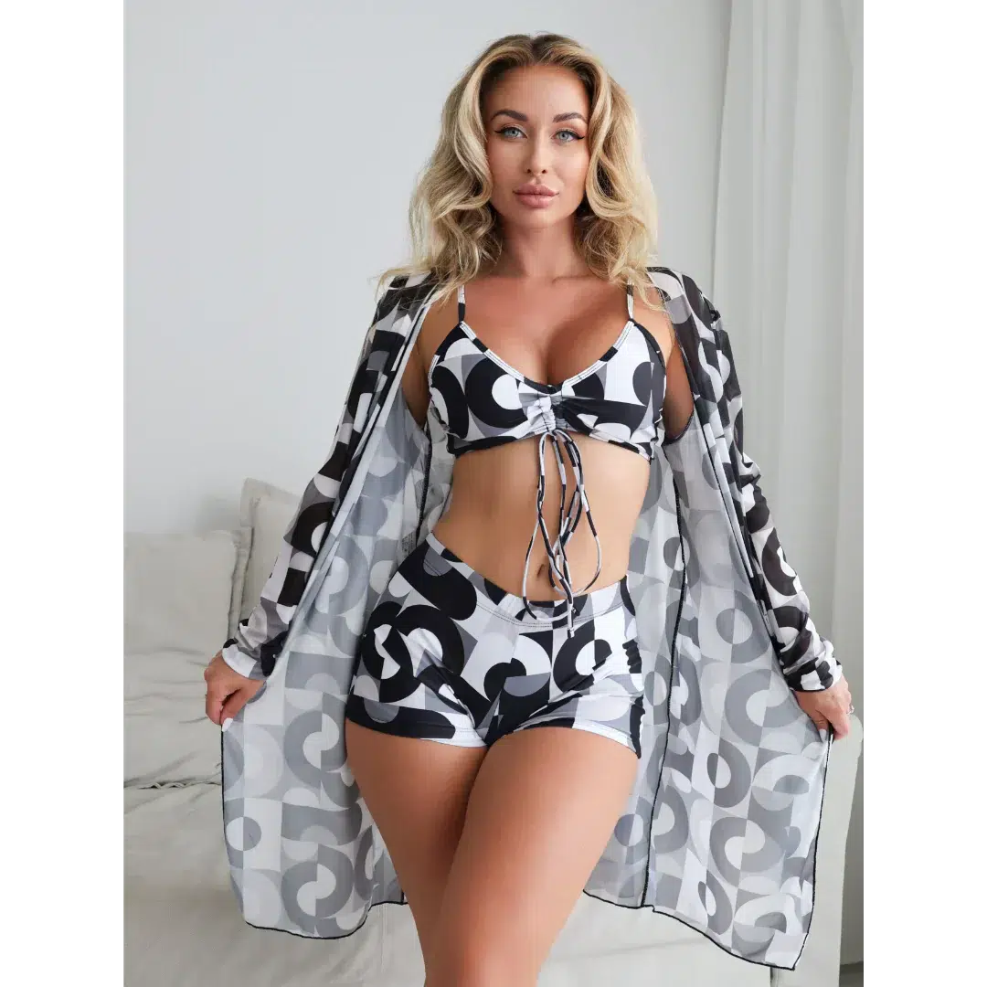Burq | Bikiniset met geometrisch patroon