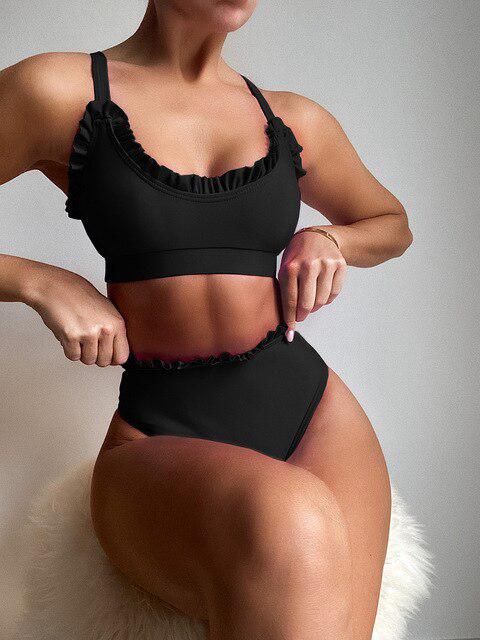 Burq | - Bikiniset met hoge taille en ruches