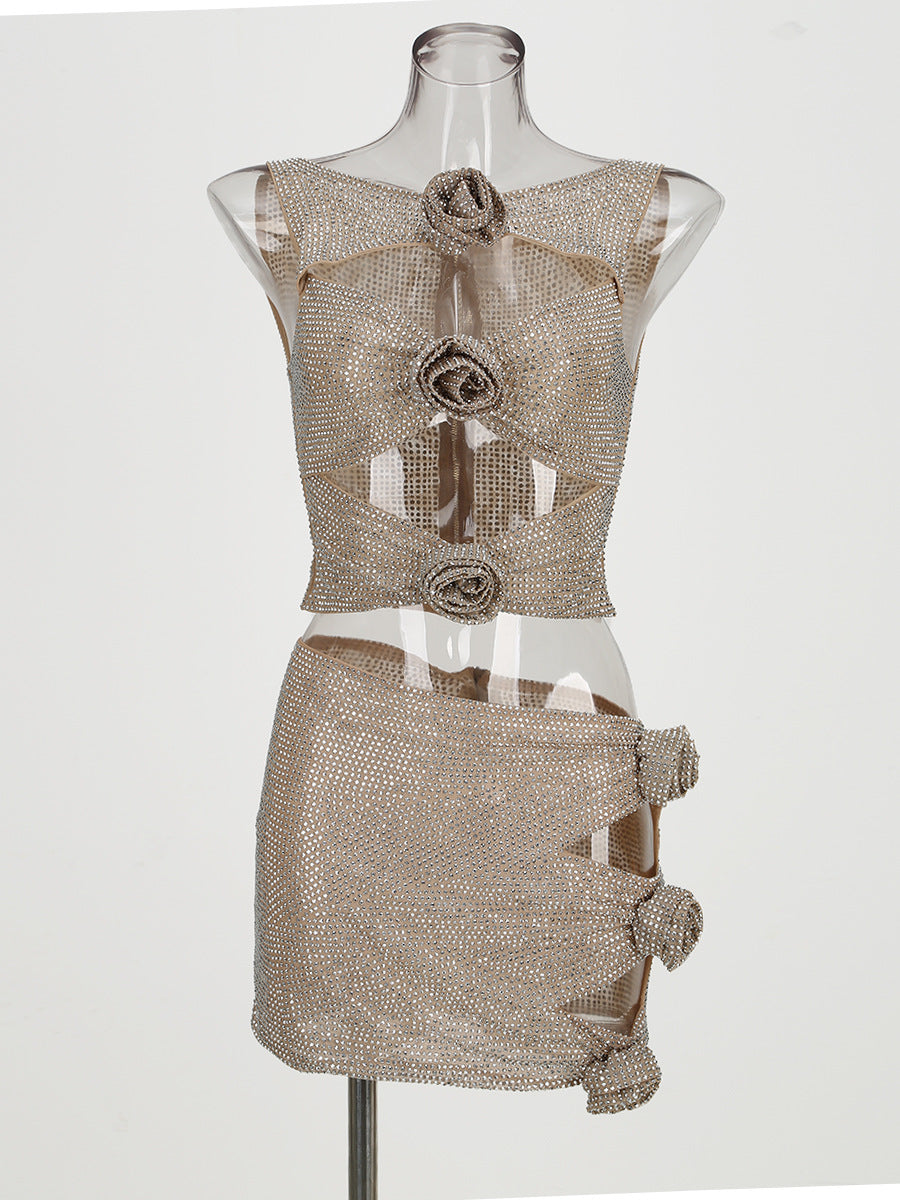 Burq | Bloemdecoratie elegante strassjurk