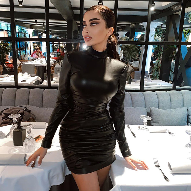 Burq | Chic Fit Leren Jurk