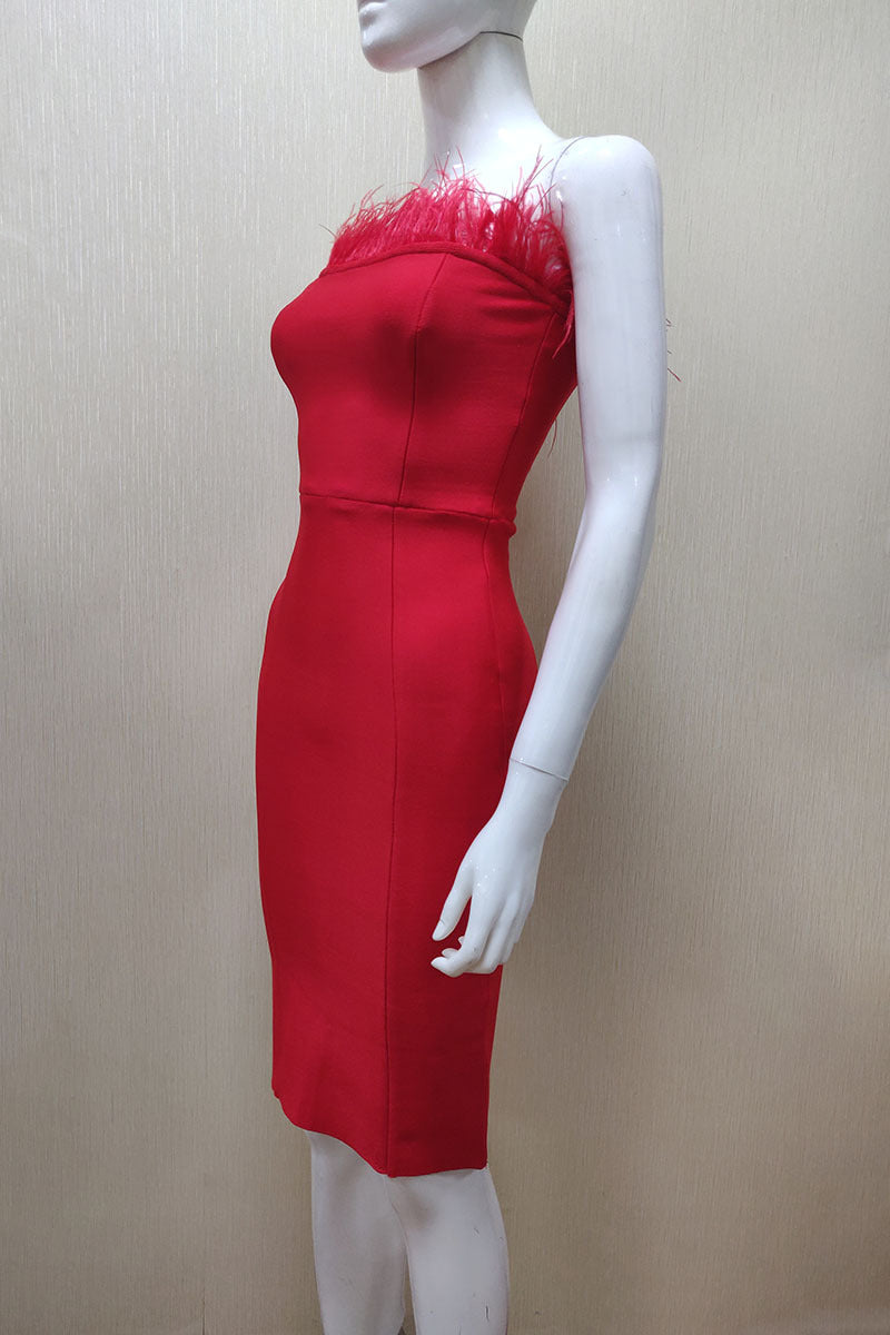 Burq | Cocktailjurk met bandagetopje