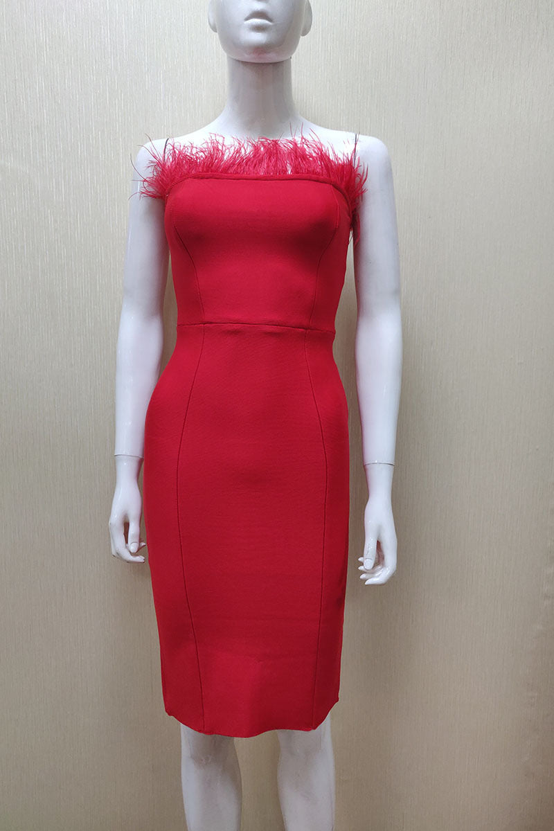Burq | Cocktailjurk met bandagetopje