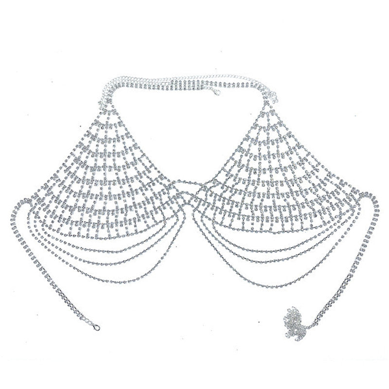 Burq | Comfortabel Strass Lingerie Kostuum Body Chain