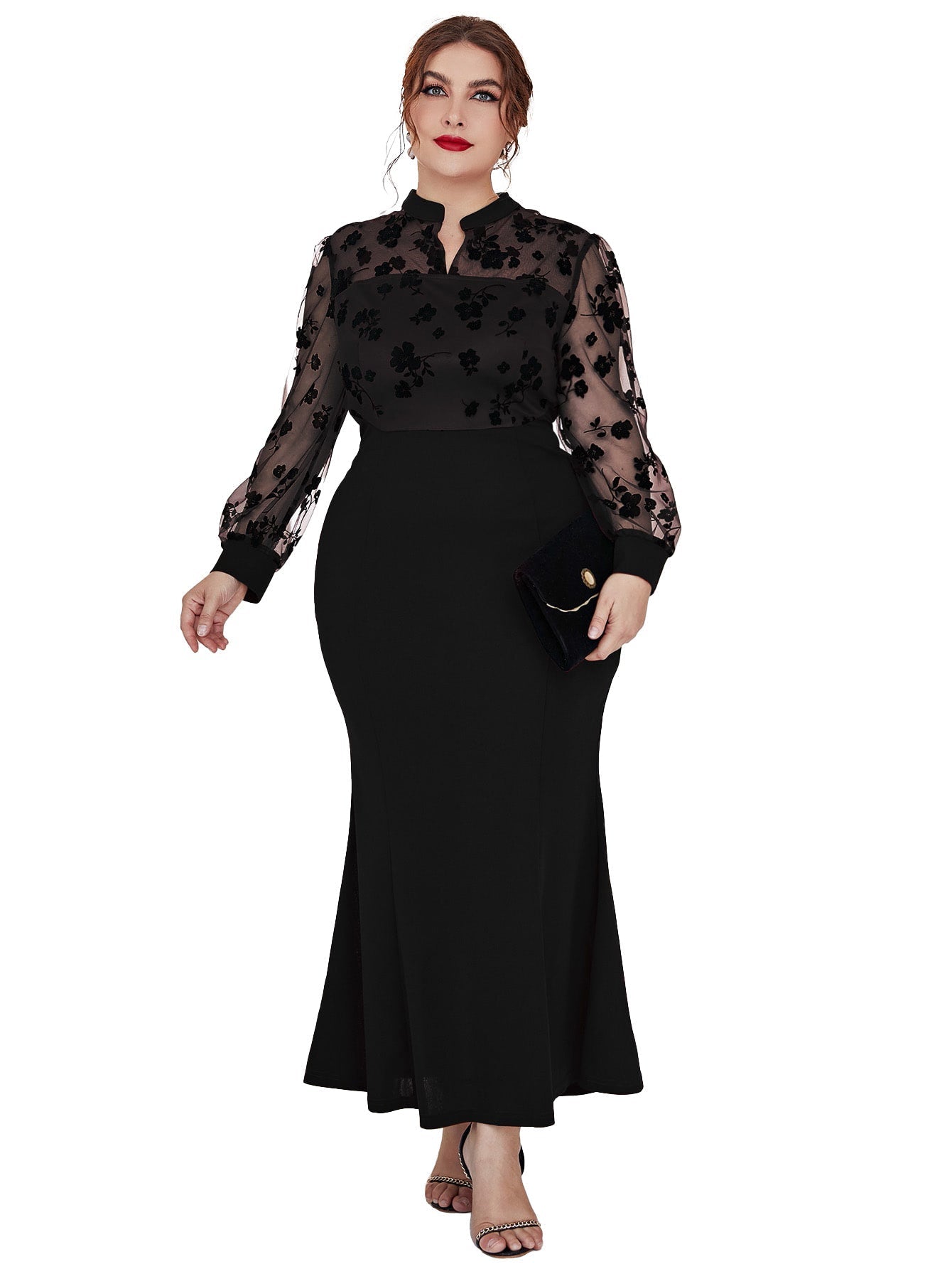 Burq | Deluxe moslim groot formaat jurk dames