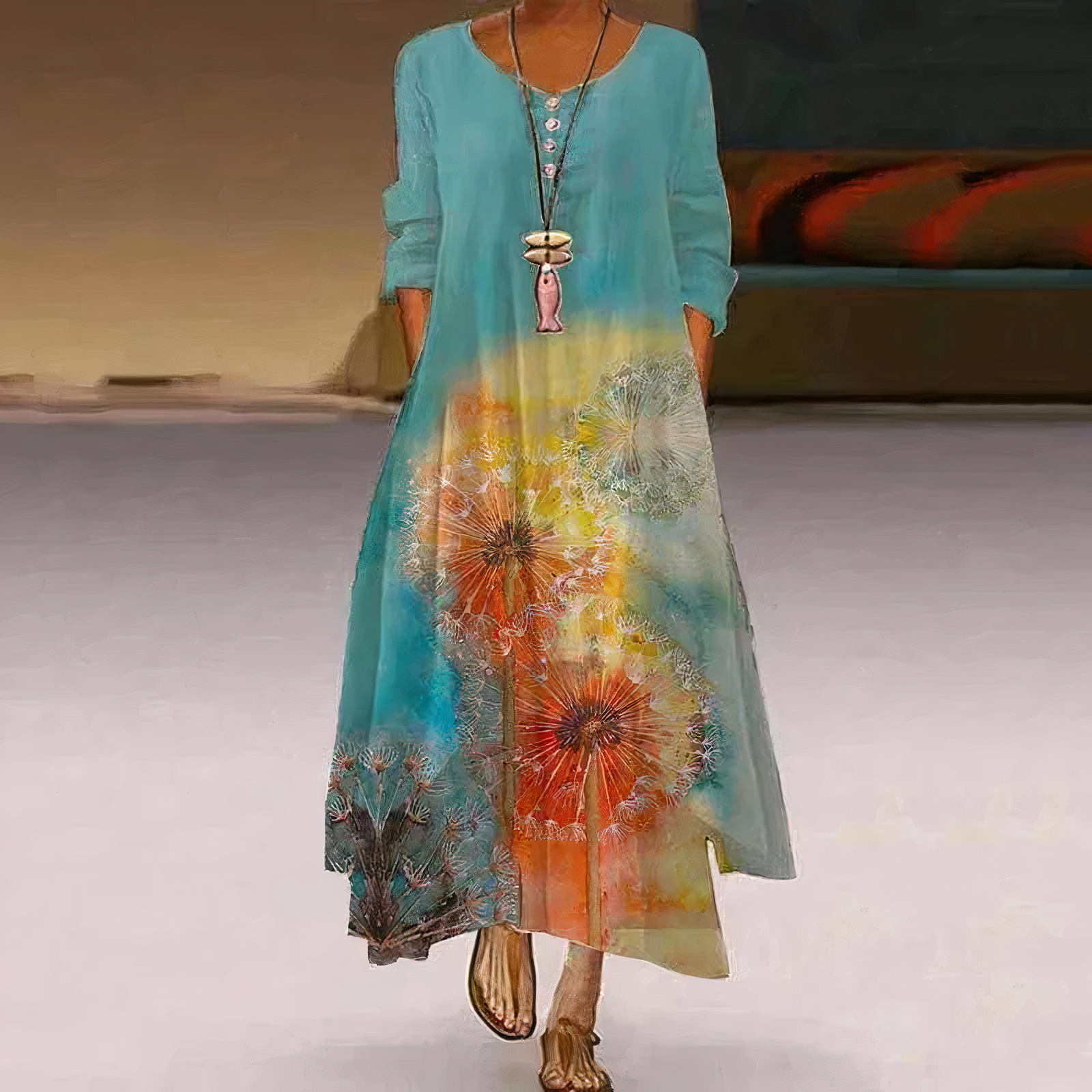 Burq | Elegante mode katoenen jurk
