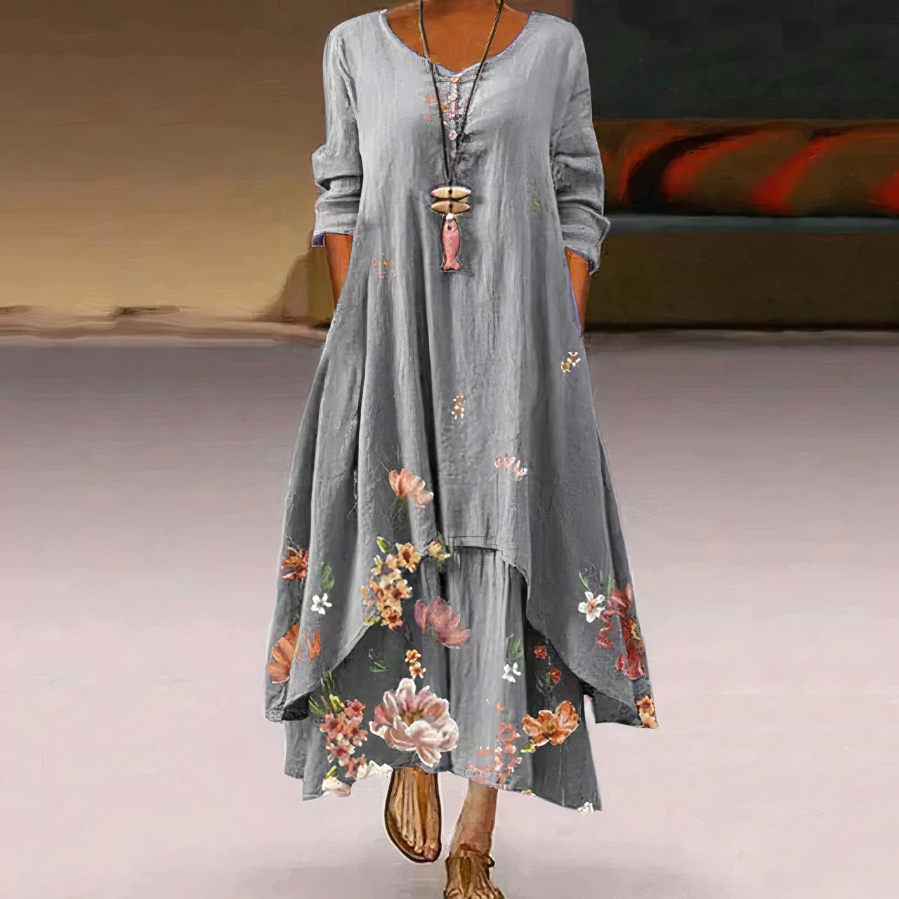 Burq | Elegante mode katoenen jurk