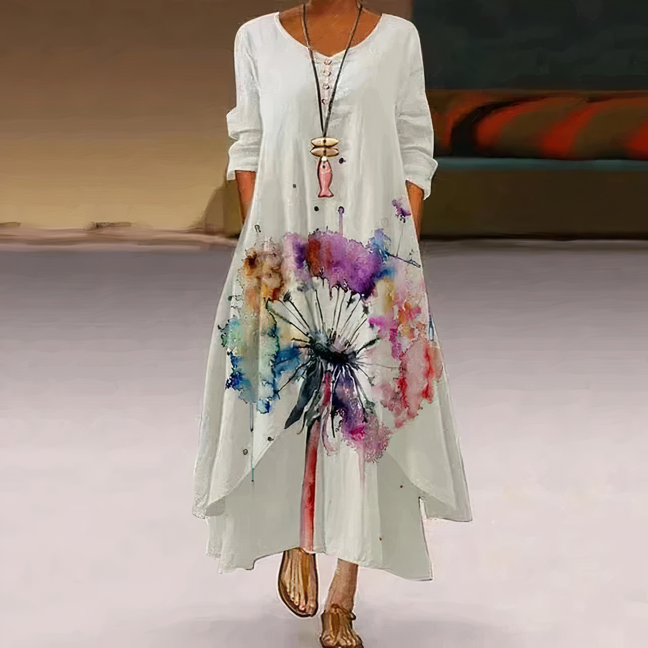 Burq | Elegante mode katoenen jurk