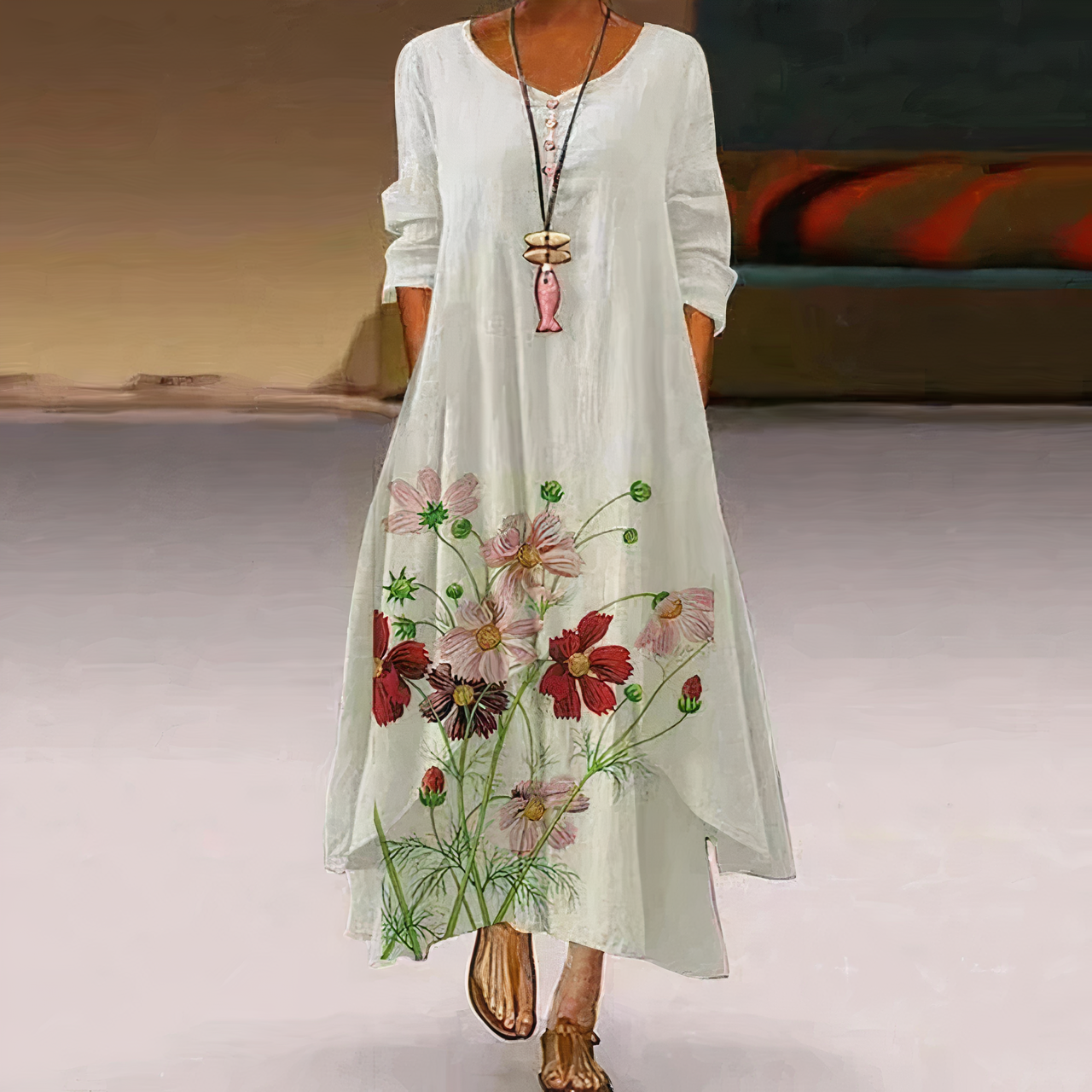 Burq | Elegante mode katoenen jurk