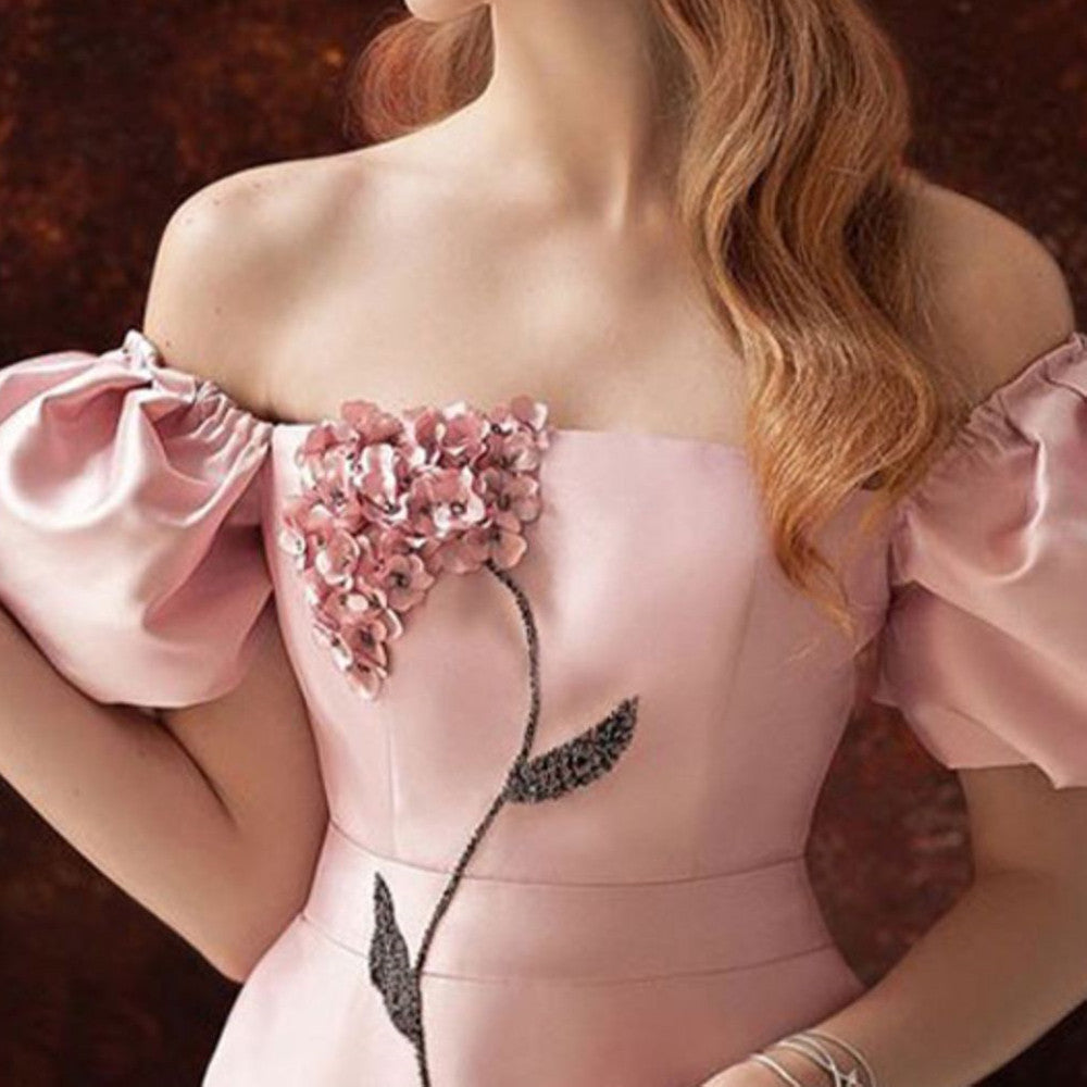 Burq | Elegante temperamentjurk met bubbelmouwen