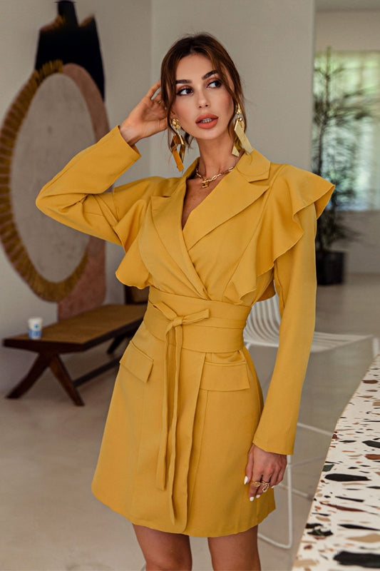 Burq | Elegante temperamentjurk veelkleurig