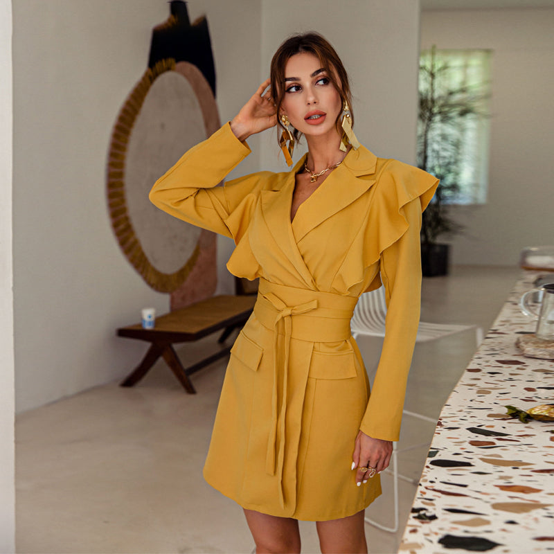 Burq | Elegante temperamentjurk veelkleurig