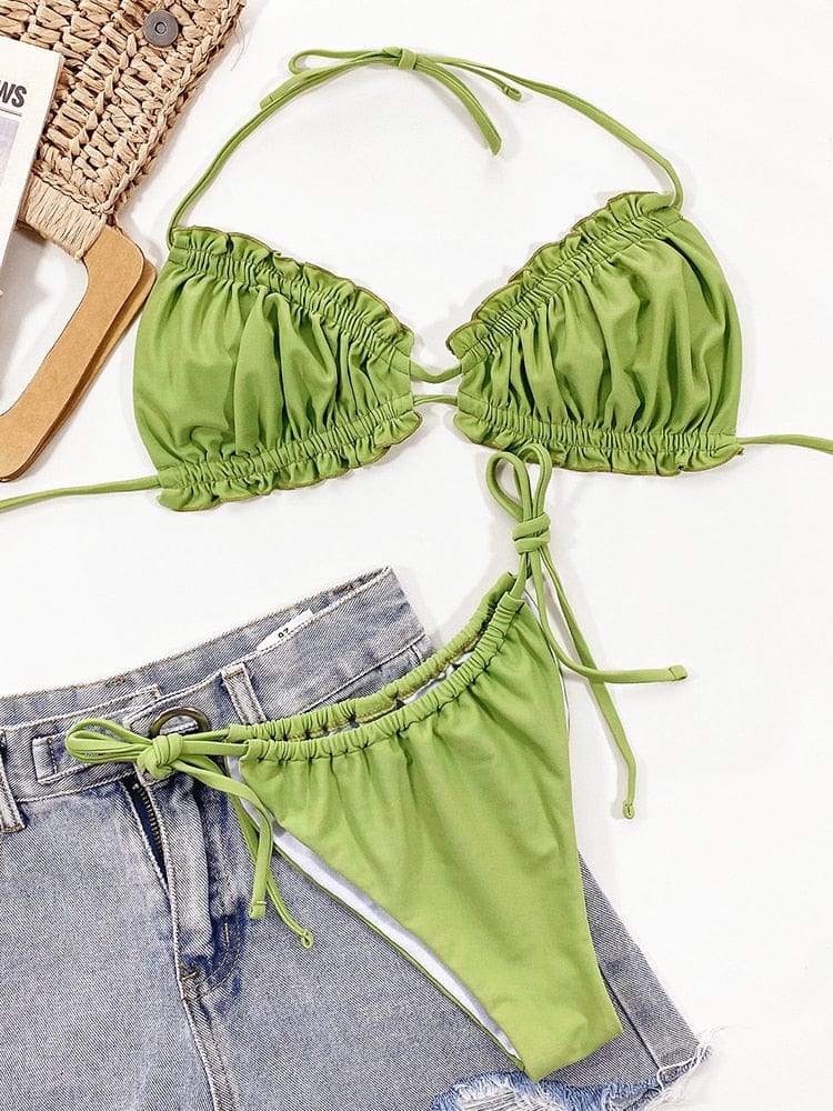 Burq | - Groene boho bikini