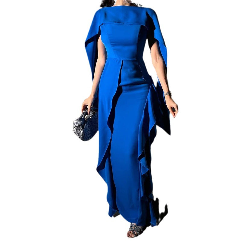 Burq | Hoogwaardige off-shoulder patch-jurk met temperament