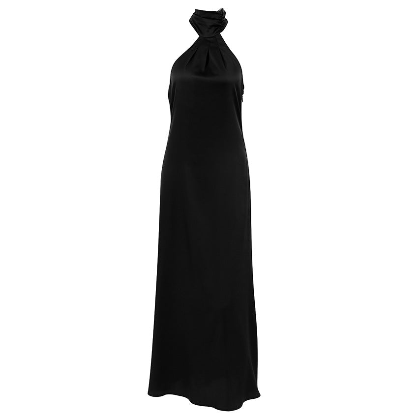 Burq | Nieuwe Franse halter mouwloze avondjurk voor dames