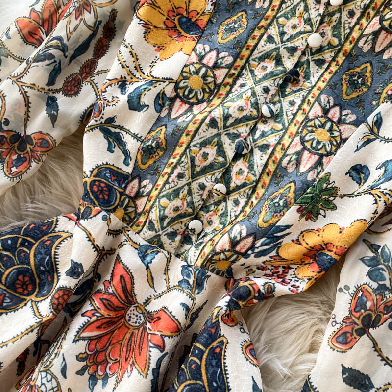 Burq | Op maat gemaakte jurk met Franse print