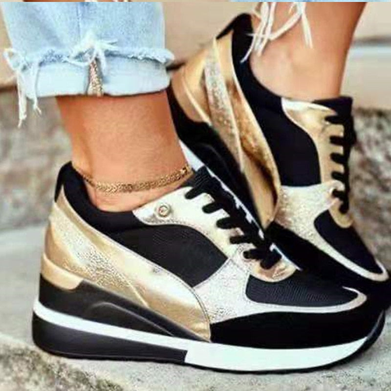 Burq | Orthopedische gouden sneakers