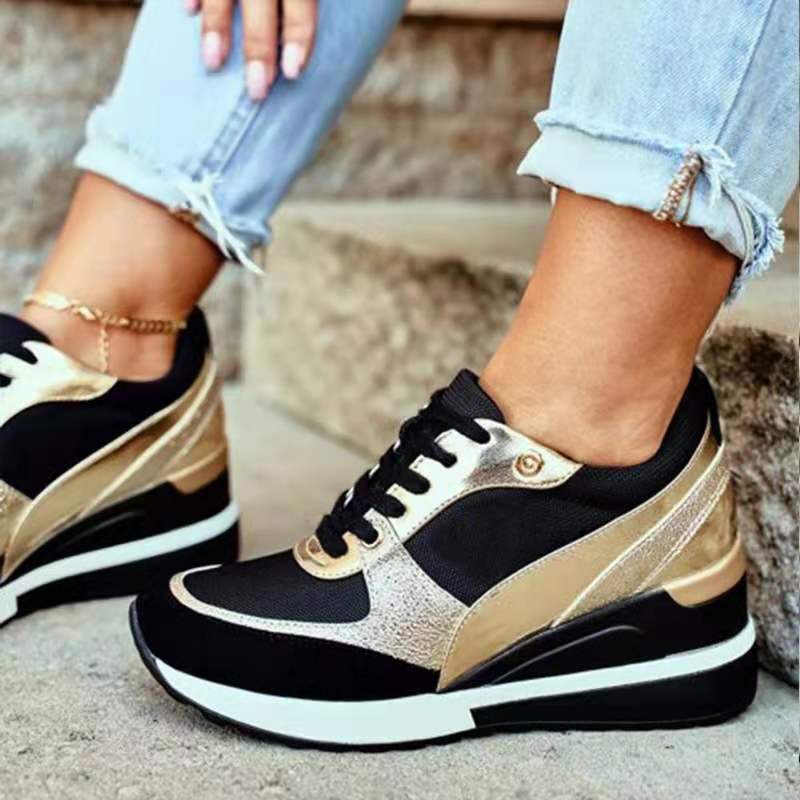 Burq | Orthopedische gouden sneakers