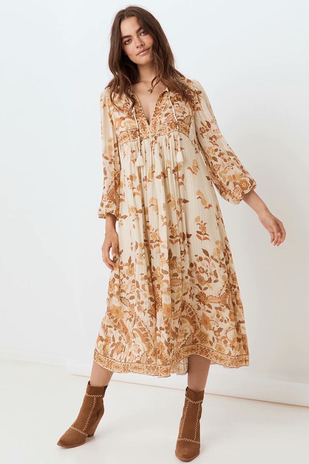 Burq | Prachtige bohemienjurk met franjes