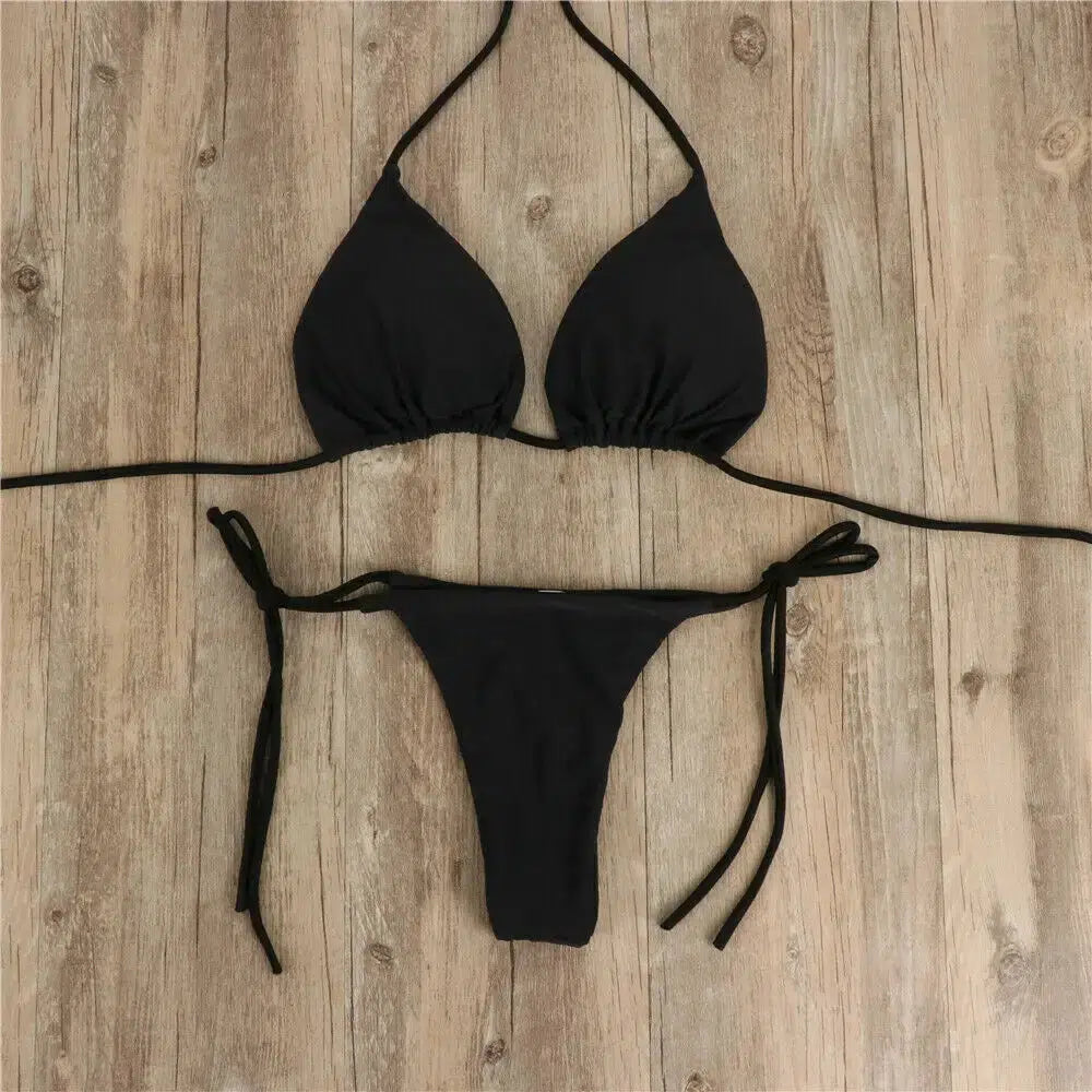 Burq | Push-up bikiniset enkelkleurig zomer