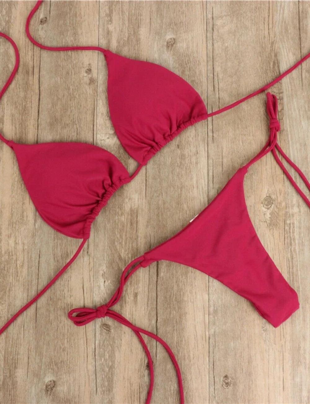 Burq | Push-up bikiniset enkelkleurig zomer
