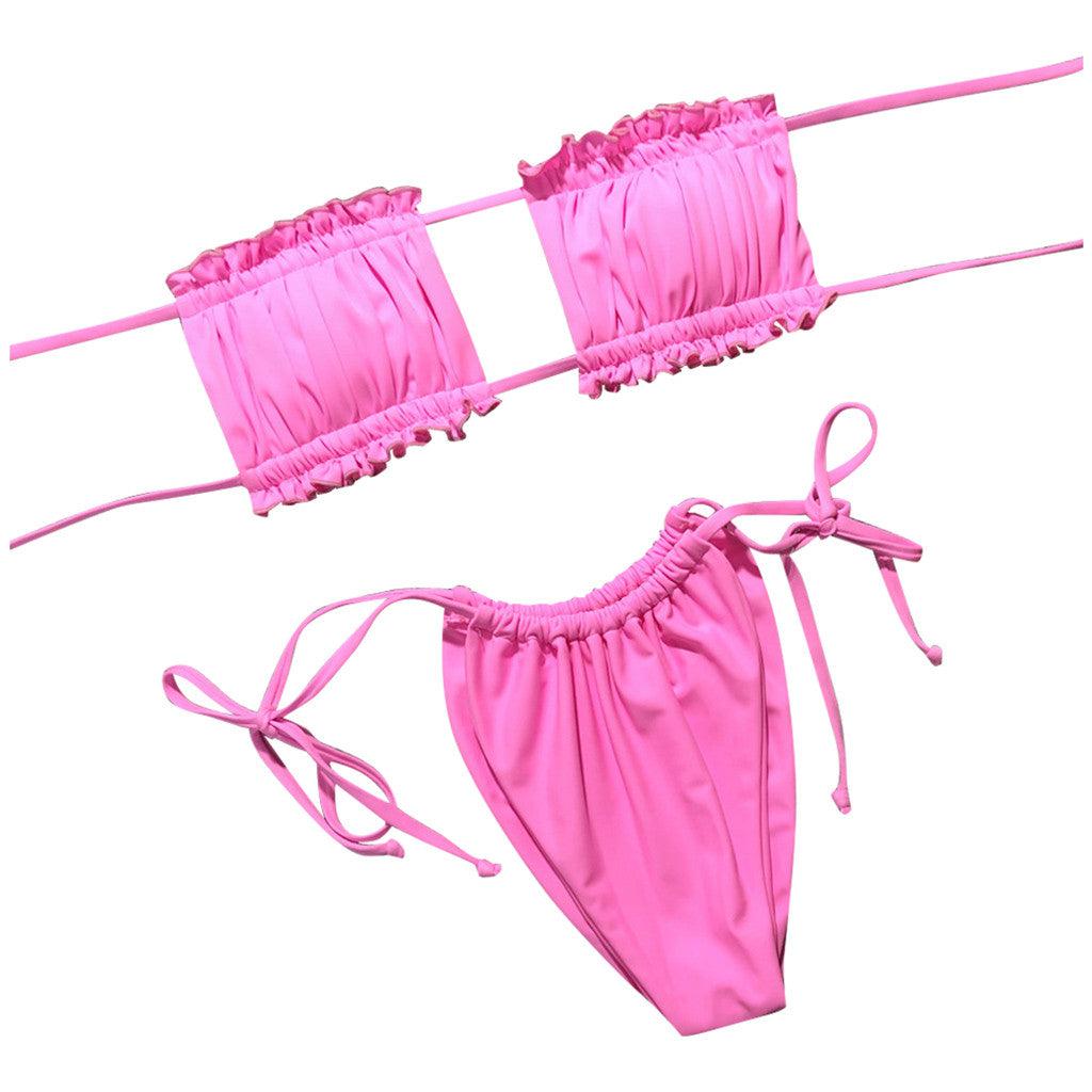 Burq | - Roze bandeau met ruches