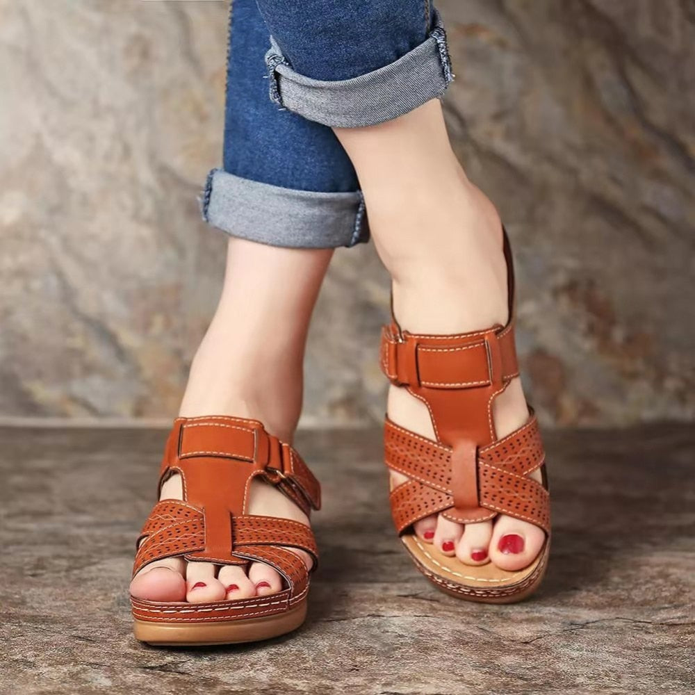 Burq | - Sandalen met brede sleehak