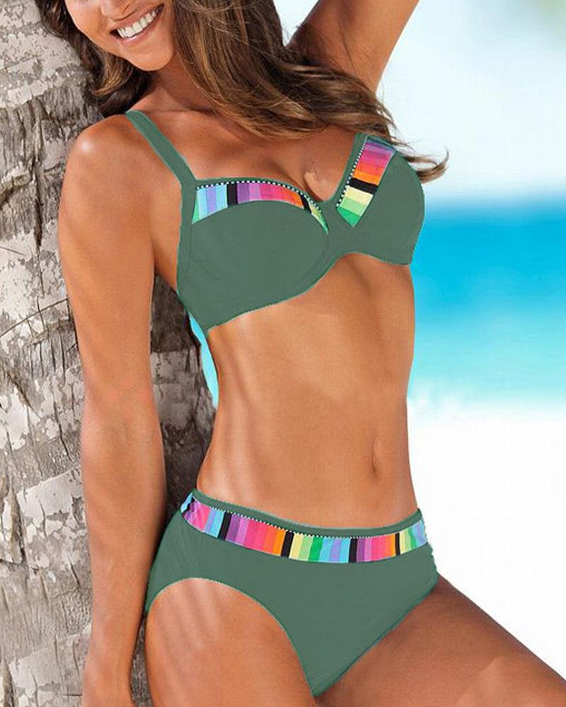 Burq | Sexy bikini's met kleurblokprint