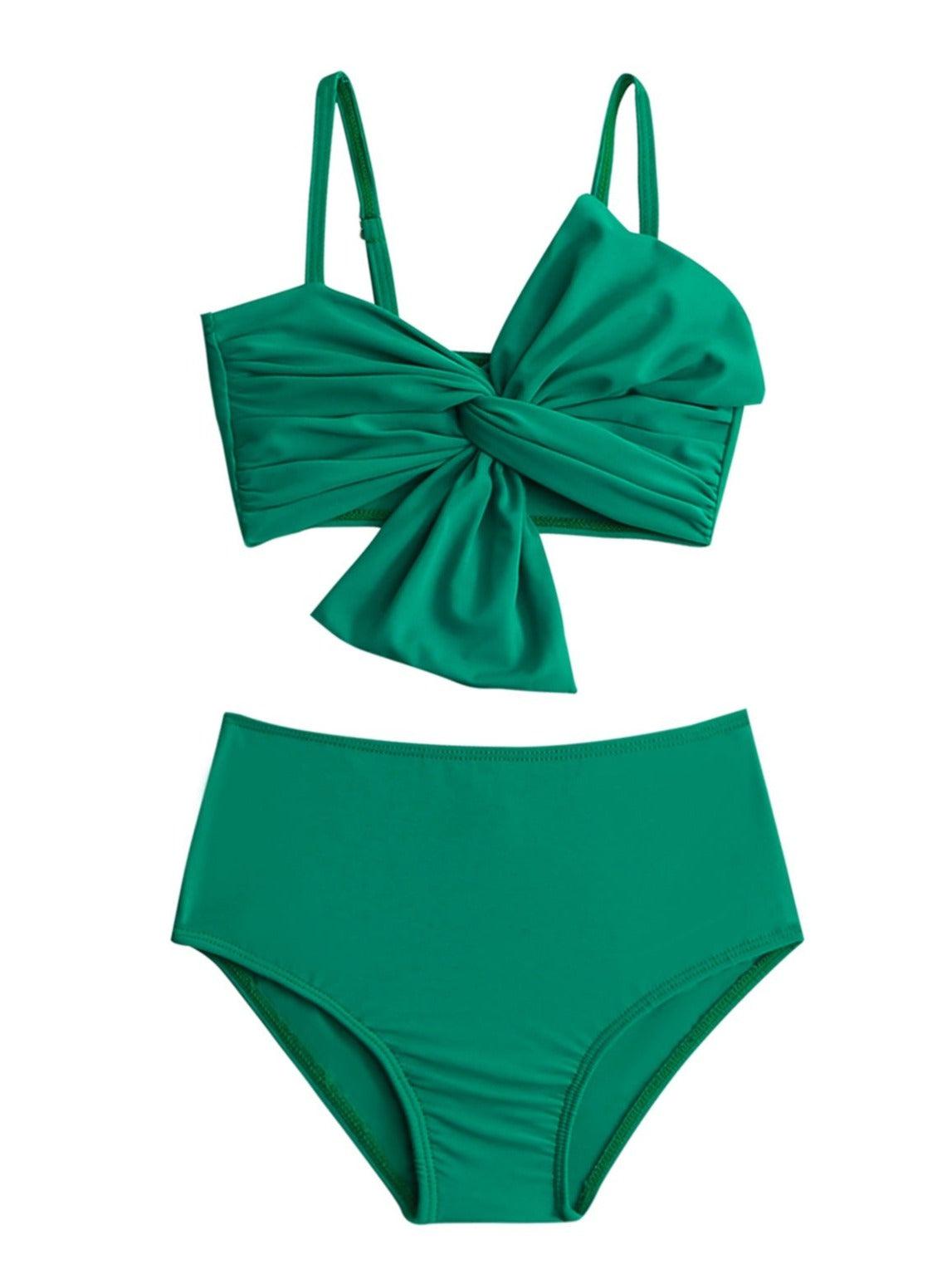 Burq | Sneldrogende 2-delige bikini met strik voor kinderen