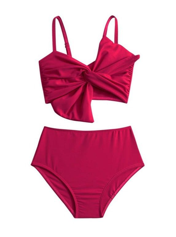 Burq | Sneldrogende 2-delige bikini met strik voor kinderen