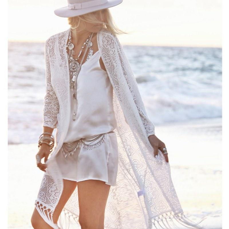 Burq | Stijlvolle strandblouse van chiffon tegen de zon