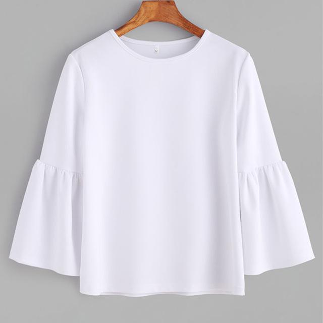 Burq | Trendy Simply blouse met klokmouwen