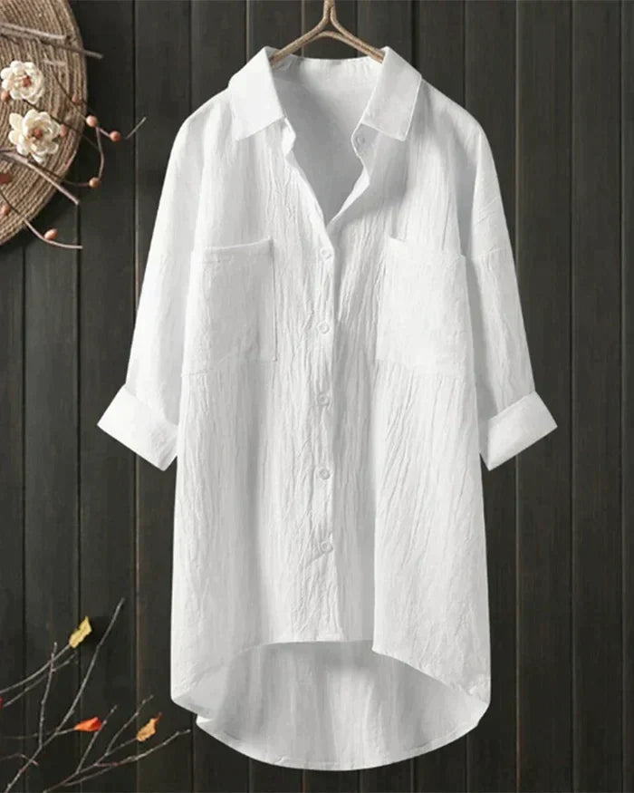 Burq | Witte linnen blouse