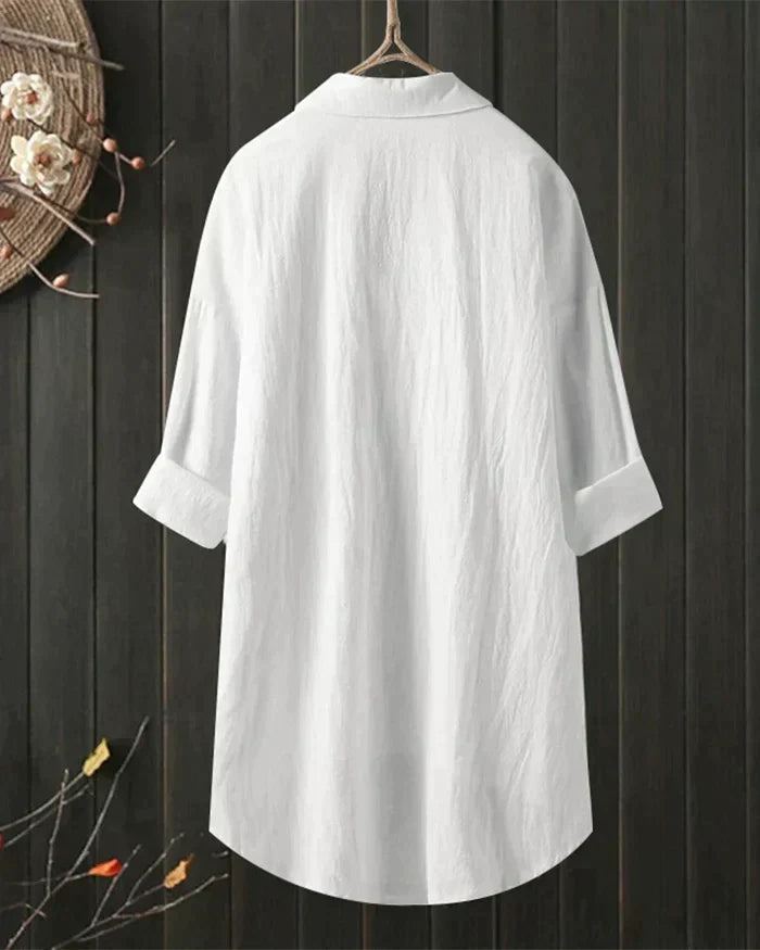 Burq | Witte linnen blouse