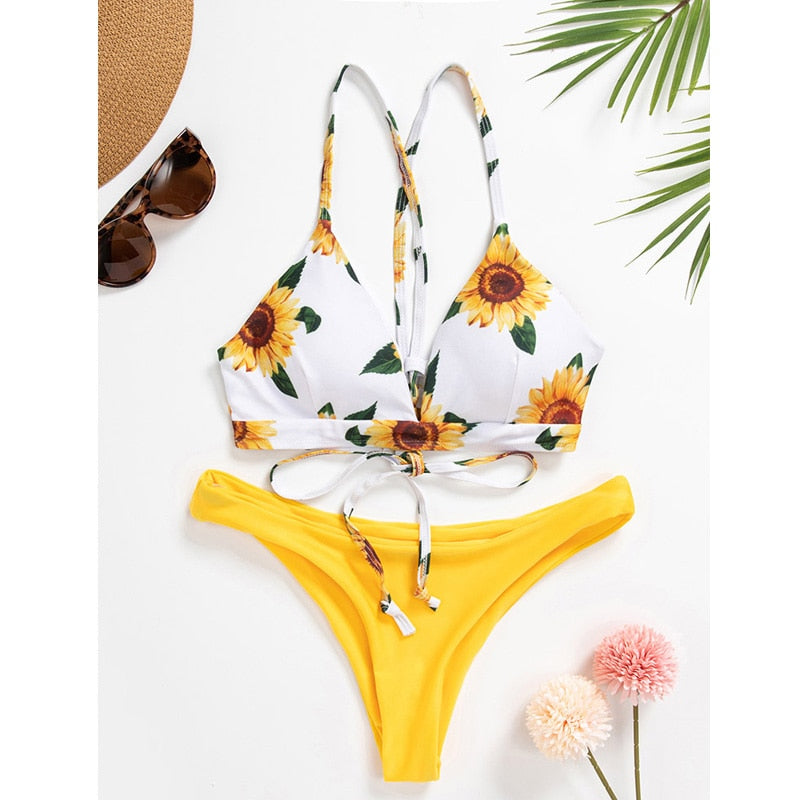 Burq | Zonnebloem bikini | Een vrolijke en stijlvolle bikini