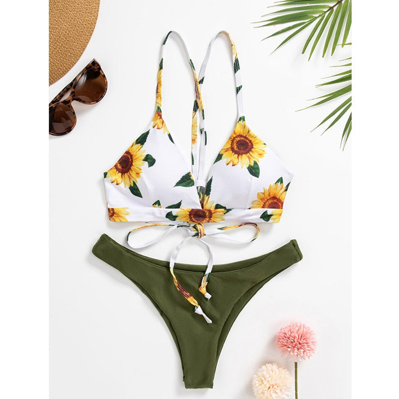 Burq | Zonnebloem bikini | Een vrolijke en stijlvolle bikini