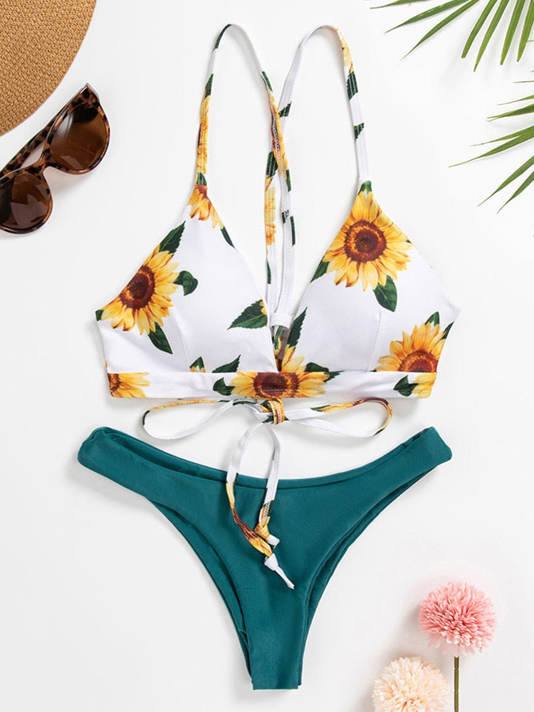 Burq | Zonnebloem bikini | Een vrolijke en stijlvolle bikini